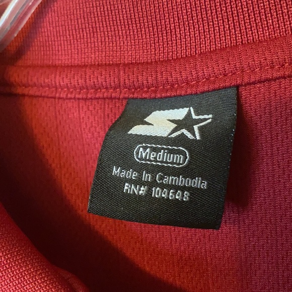 Arkansas Razorbacks Ribbed Starter Polo Shirt M - Picture 3 of 8